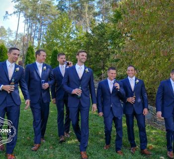 Dapper groom party