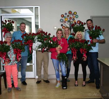 101 red roses for the bride to be