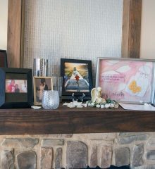 Mantle memorabilia display